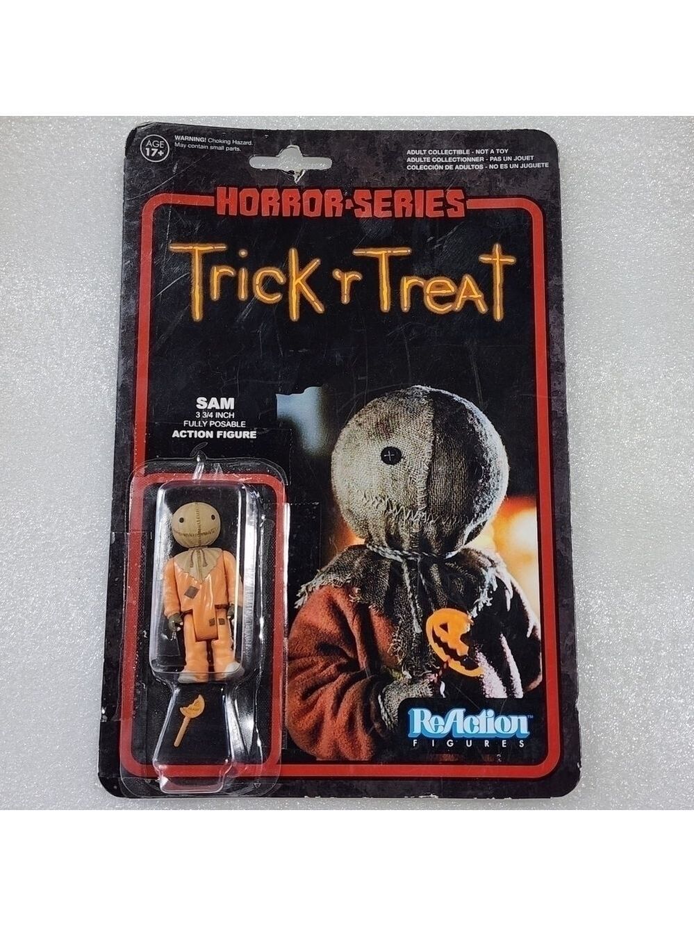 FUNKO REACTION action figure TRICK 'R TREAT Cult Horror Halloween Movie SAM